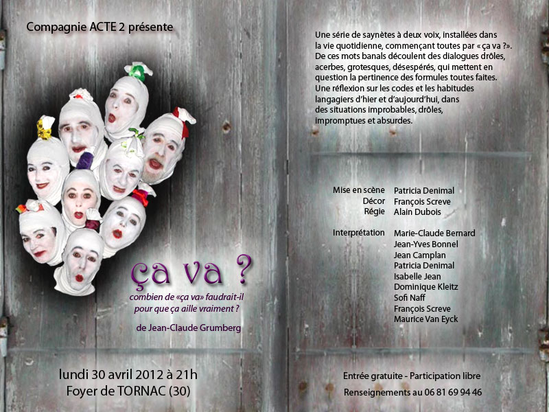 Cie Acte II - Ca va ? - Tornac avril 2012